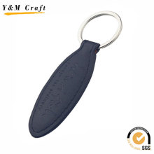 Oval en forma de PU negro Hot Press Design Keyholder cuero Ym1054